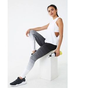 Forever 21 active ombre pinstripe leggings